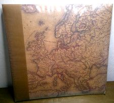 VTG 12" X 12" Photo Album 20 White Pages EZ Load Top Loading Old World Pioneer