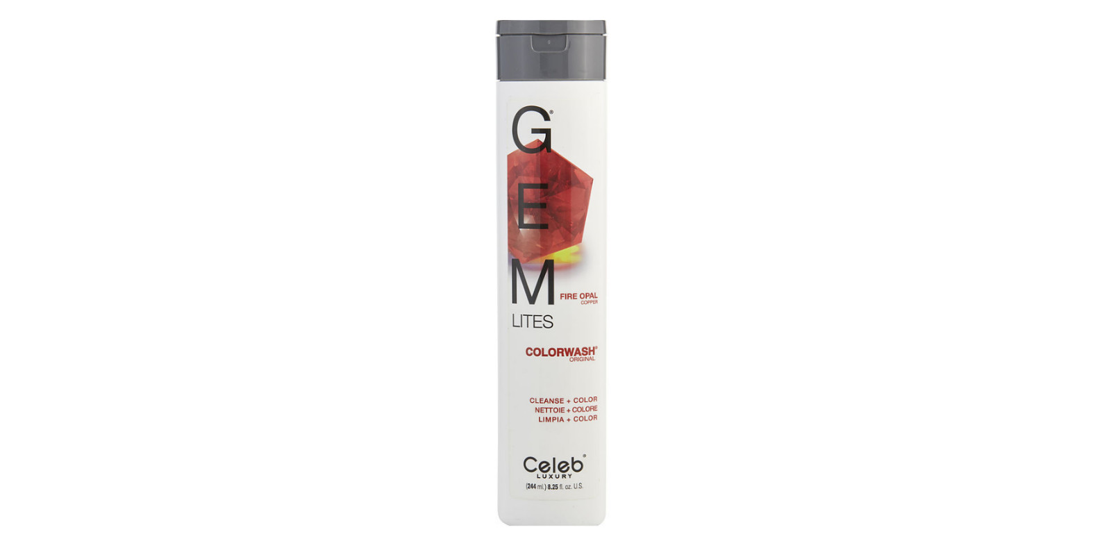 РОСКОШНЫЙ драгоценный камень CELEB VIRAL Gem Lites Colorwash Огненный опал 8,25 унции