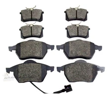 AUDI A3 1.8 T TURBO FRONT & REAR MINTEX BRAKE DISC PADS NEW SET WITH SENSOR