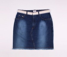 Vintage Blugirl Blumarine Blue Denim Y2K Coquette Skirt Size IT 46