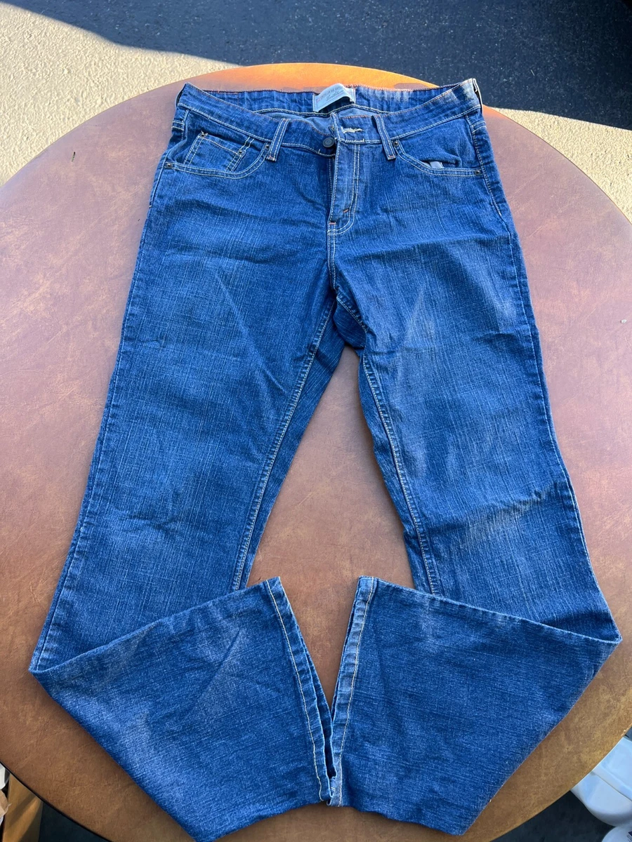 Levi Strauss Stretch Low Rise Boot Cut Jeans Misses 10 Long Blue 131