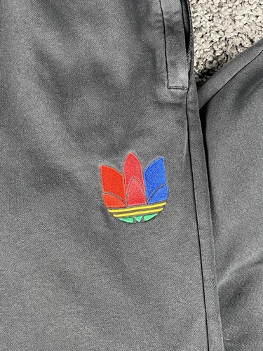 Adidas 3D Rainbow Trefoil Logo Graphic Black Mens XL Tapered Sweatpants Joggers - Bild 2 von 9