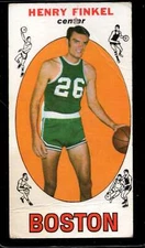 1969-70 TOPPS #34 HENRY FINKEL POOR (HOLE) (RC) CELTICS *X41270