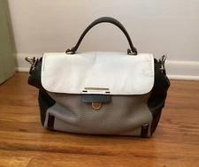 Marc By Marc Jacob’s Leather Brown Taupe Ivory  Hobo Bag 