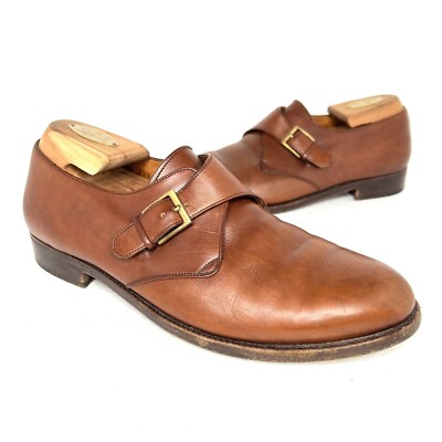 SALVATORE FERRAGAMO-MENS BROWN LEATHER SHOES- SIZE 8.5 Salvatore Ferragamo Men main image 3