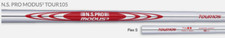 MINT Nippon NS PRO MODUS  TOUR105, .355 Taper, S Flex, 5 to PW Set, 6 Pieces