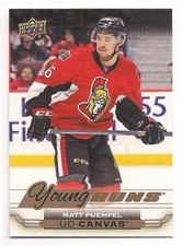 Matt Puempel 15-16 Upper Deck 1 Young Guns Rookie Card UD Canvas. rookie card picture