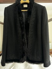 Viyella Faux Short Evening Coat Size 16 Worn Twice.