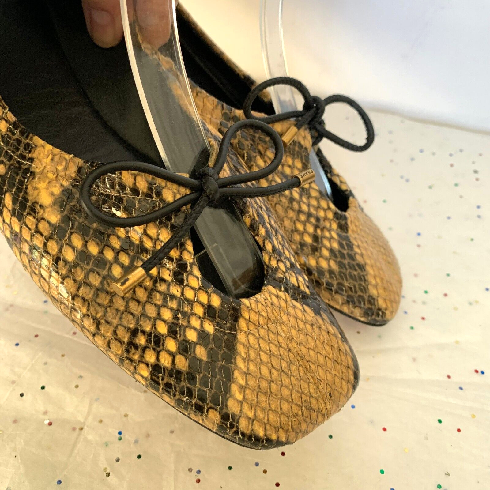 Frame Le Sunset Ballet Flats Python Multi Print B… - image 11