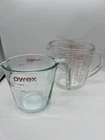 PYREX 4 Cup 2 cup Measuring Cup 532 M-20 Corning 1.0 liter 500ml Red VTG