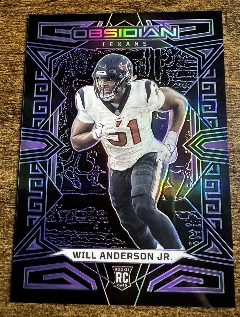 2023 Panini Obsidian Purple Etch #141 /75 Will Anderson Jr RC Houston Texans