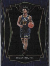 2020-21 Panini Select #168 Elijah Hughes Blue Retail RC Jazz