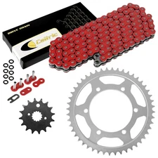 Red O-Ring Drive Chain & Sprocket Kit for Kawasaki ZX600E Ninja ZX-6 1993-2002