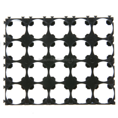 10Stks 18650 Battery 4x5 Cell Spacer Radiating Shell Pack Plastic Heat Holder