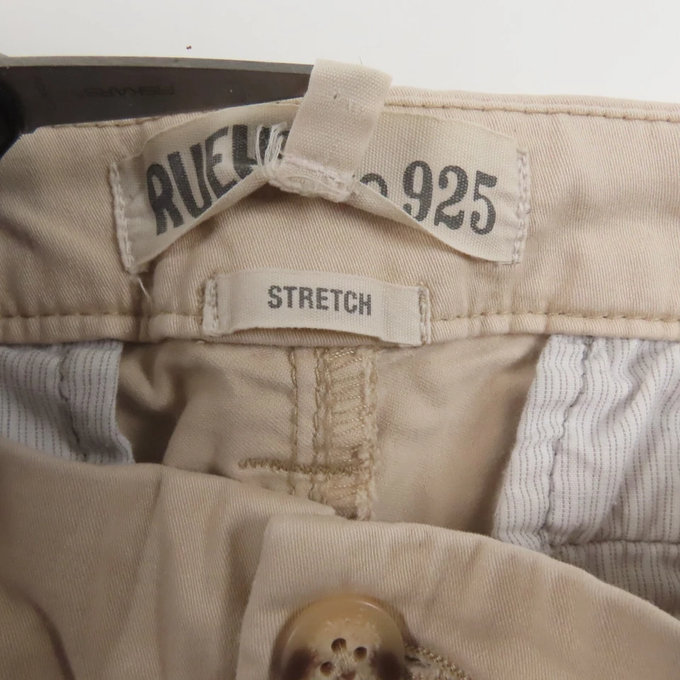 Pantalones Cortos Ruehl Mujer Talla 33 No 925 Tiro Bajo Beige Informales Bolsillos Foto 3 de 4