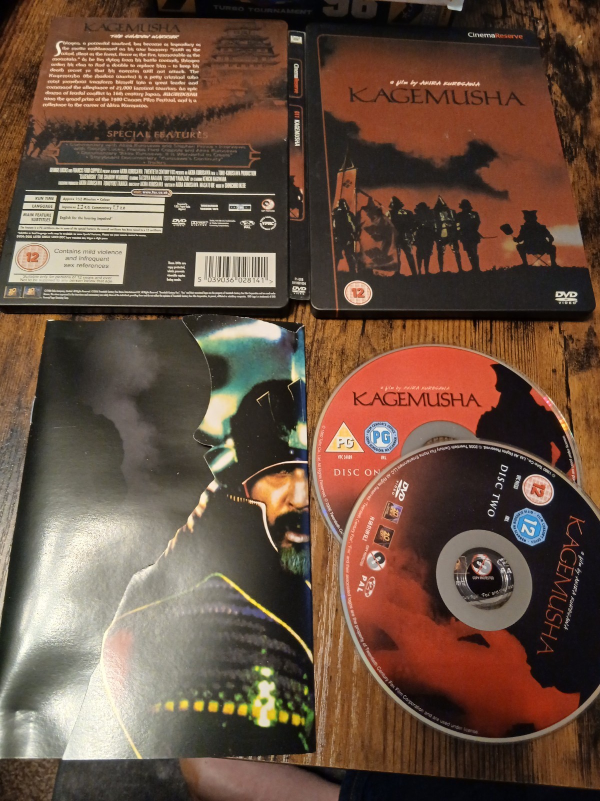 Kagemusha DVD STEELBOOK UK R2 CINEMA RESERVE FREE SPEEDY UK POSTAGE