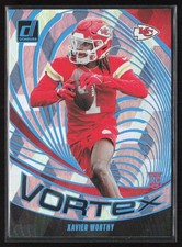Xavier Worthy Rookie 2024 Donruss Vortex Cubic /50 #VOR-XWO Chiefs