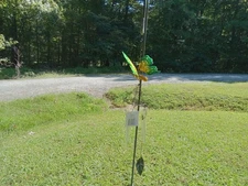 green buterfly wind chime new