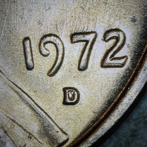 1972-D Lincoln Cent DDO #1- From OBW Roll- BU - Picture 8 of 14