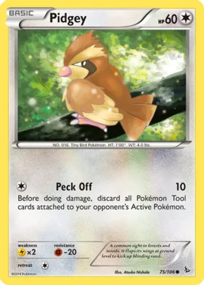 Pidgey - 75/106 - Common - Lightly Played - XY FlashFire