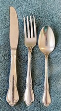 3 PC ONEIDA COMMUNITY STAINLESS CHATEAU PATTERN CHILD FLATWARE SET