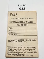 Vintage Marshall Watch Parts F415 Auto Wdg. Up Wheel – Swiss Made