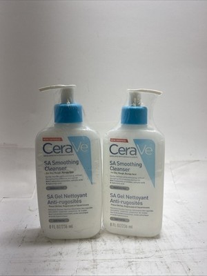 2PK Cerave Renewing SA Smoothing Cleanser for Rough Skin 8 Oz