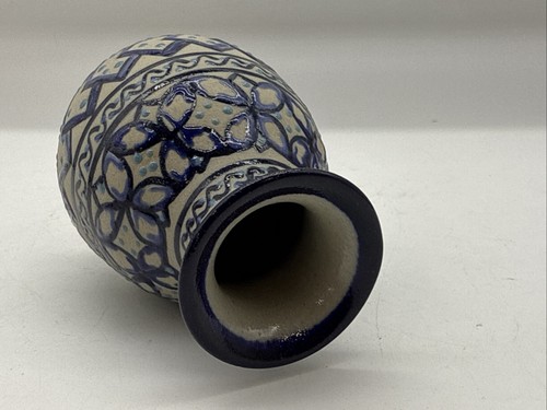 Vaso Servin 4" ceramica arte popolare messicana vintage 1997 etichetta originale usato in ottime condizioni - Foto 5 di 5