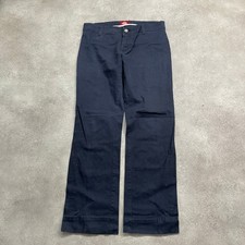 Dickies Trousers Womens 30" Workwear Straight Leg Cotton Pants, Navy