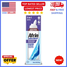 Afrin Saline Nasal Spray 5oz Moisturizing Allergy & Sinus Relief Hydrating Mist
