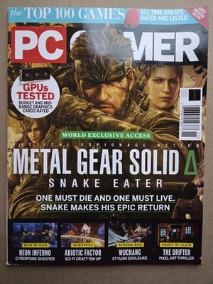 PC GAMER MAGAZINE | NOV 2025 Iss. 401 | METAL GEAR SOLID - TOP 100 GAMES