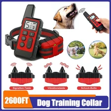 2700 FT Remote Dog Shock Training Collar Rechargeable Waterproof LCD Pet Trainer
