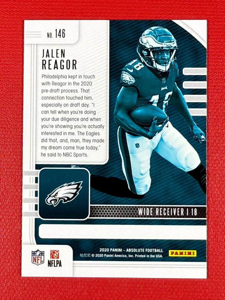 2020 Panini Absolute - Rookie Jalen Reagor #146 (RC) - Image 2 of 2