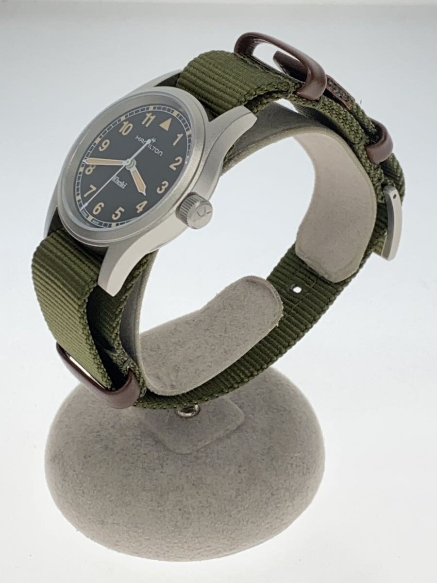 HAMILTON Quartz Watch Analog Canvas BLK KHK H693010 image 2