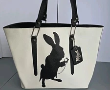 Alice Through Looking Glass Tote Bag  Rabbit Designer Colleen Atwood 13x14x6"