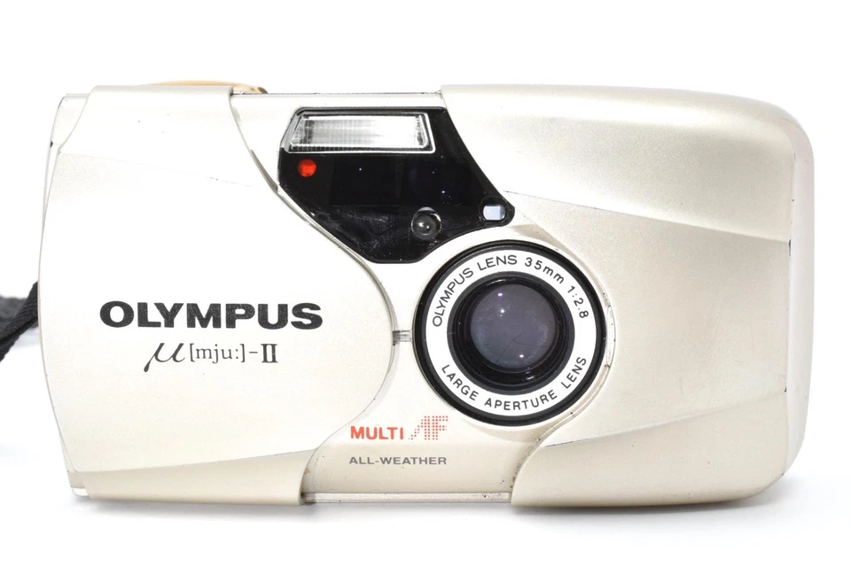 ⏯️【 NEAR MINT 】 Olympus μ mju II Point & Shoot 35mm Film Camera From Japan - Image 4 of 4