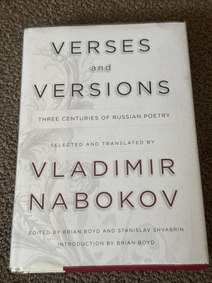 Verses and Versions Three Centuries of Russian Poetry Vladimir Nabokov Hardcover