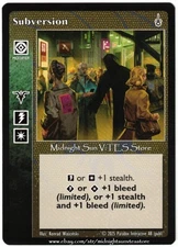 Subversion Fifth Edition V5 V:TES VTES Vampire CCG