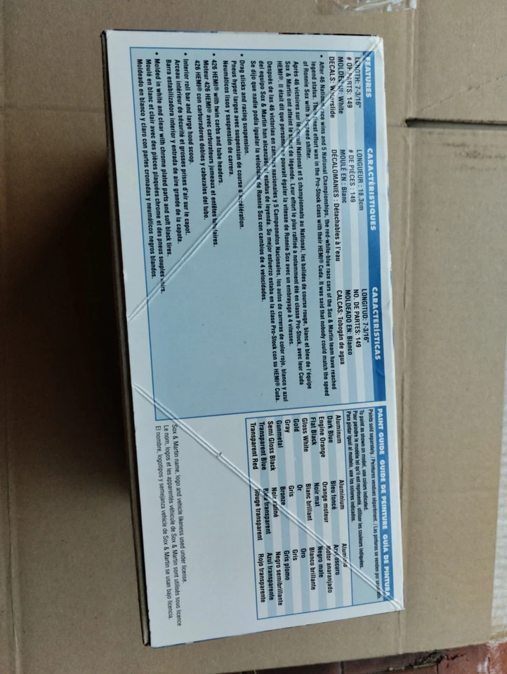 model Kit Revell 1/25 sox & martin 70 plymouth Hemi Cuda - Immagine 2 di 4