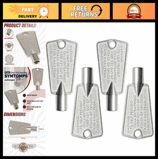Metal Freezer Door Keys - Compatible with Frigidaire, Kenmore, GE - Pack of 4