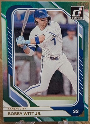 2026 Donruss Holo Green 63/199 Bobby Witt Jr. Kansas City Royals