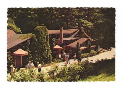 Hidden Valley America's finest ranch resort Lake Luzerne NY VTG postcard UNP