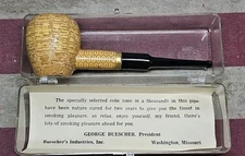 Vintage Buescher's Custom Made Deluxe Cob Pipe - Washington MO, USA Unused