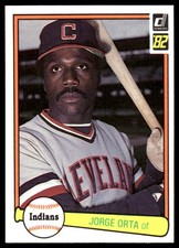 Jorge Orta 1982 Donruss #211 Indians MLB READ FREE SHIPPING AutographDen