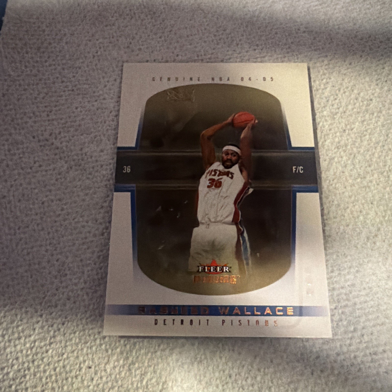 2004-05 Fleer Genuine Draft Reflections 9/10 Rasheed Wallace #1 1u6