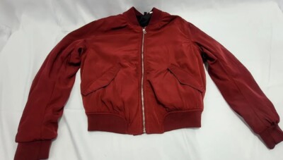 Womens H&M Divided Burgendy Jacket Size Small