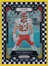 2023 Prizm 156 Drue Tranquill Black White Checkerboard Chiefs 