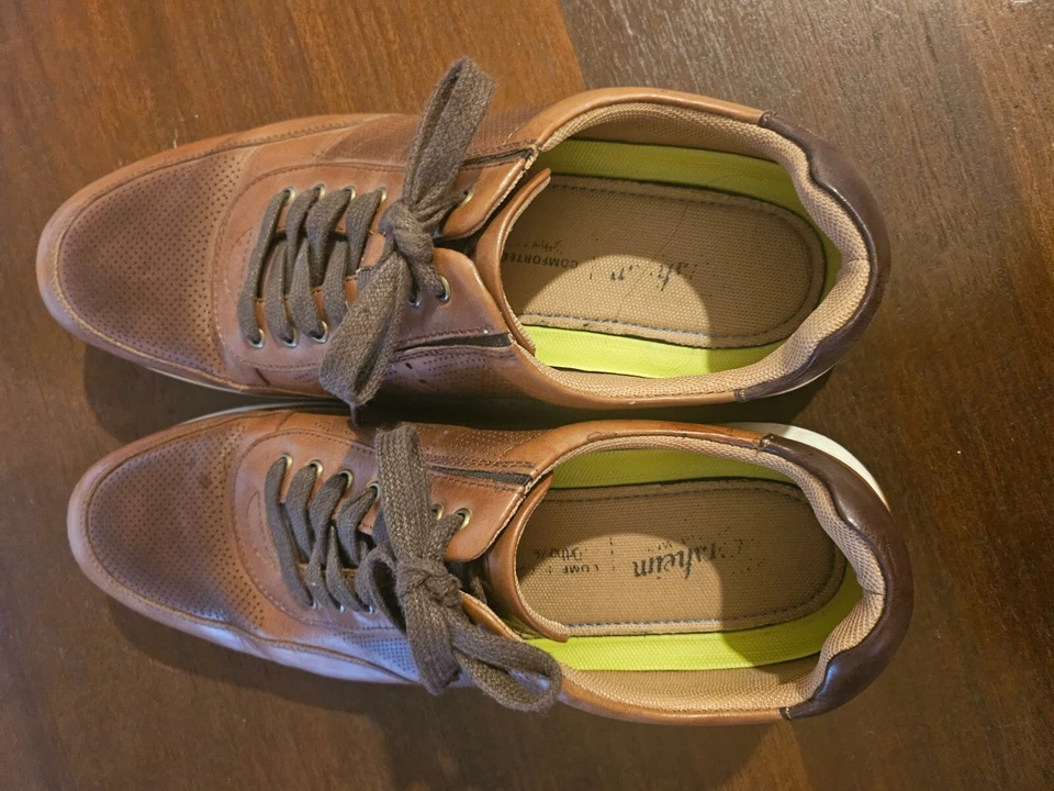 Florsheim Fusion Sport 系带 Moc 牛津复古运动鞋风格男式 11 M — 第 3/4 张图片