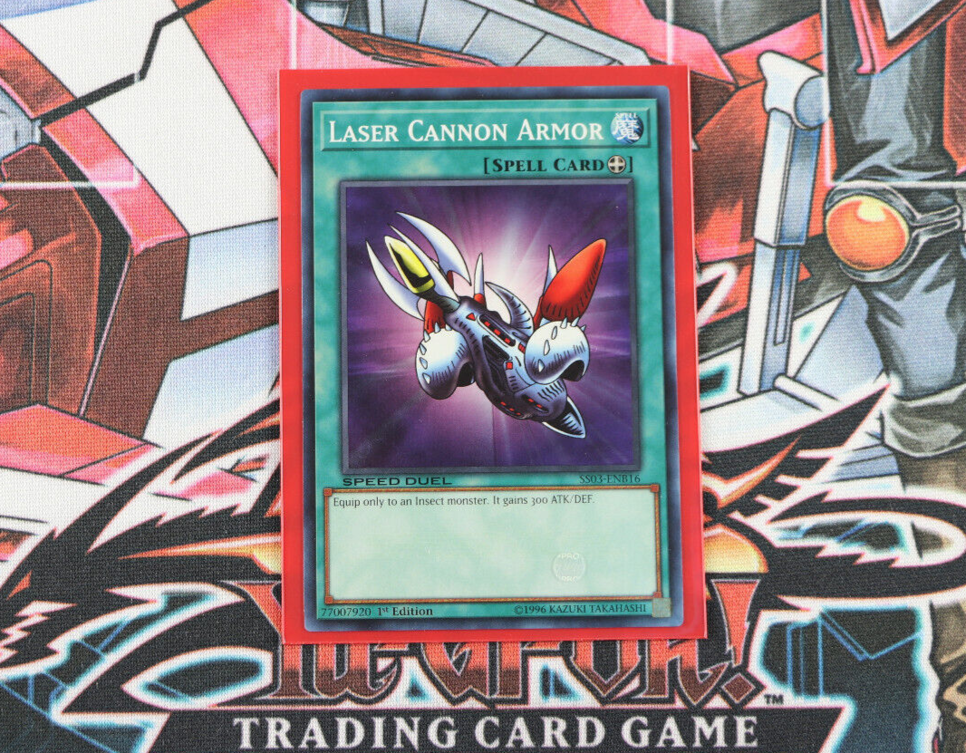 Yugioh Spell Card Laser Cannon Armor SS03-ENB16 1st Edition Common Yugioh Spell Card Laser Cannon Armor SS03-ENB16 1st Edition Common