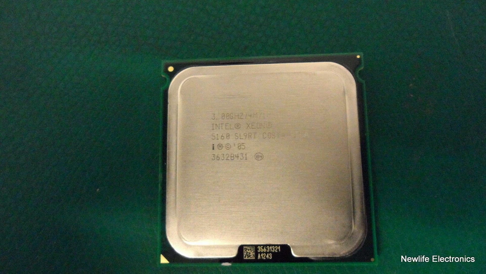 Intel SL9RT Xeon 5160 3GHz Dual-core CPU (4MB Cache/Socket LGA771/1333MHz) - Image 2 of 3